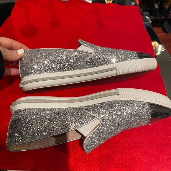 Miu Miu Cap Toe snickers, glitter, size 36/US6 - Picture 6 of 8